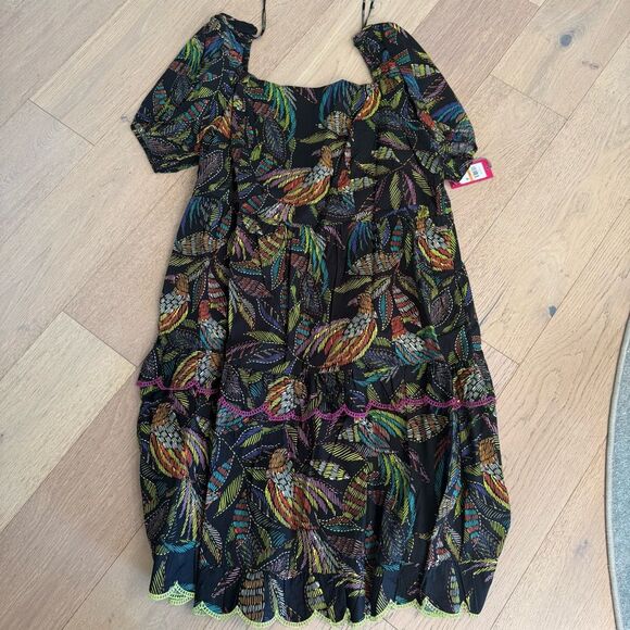 $139 Vince Camuto Women's tiered midi dress size 24W m11 - Picture 2 of 5